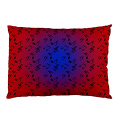 Red Music Blue Moon Pillow Case (two Sides) by snowwhitegirl