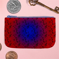 Red Music Blue Moon Large Coin Purse by snowwhitegirl