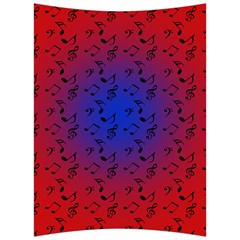 Red Music Blue Moon Back Support Cushion by snowwhitegirl