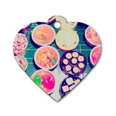 Ramen And Sushi Dog Tag Heart (one Side) by snowwhitegirl