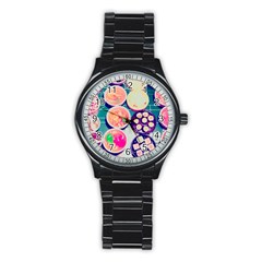 Ramen And Sushi Stainless Steel Round Watch by snowwhitegirl