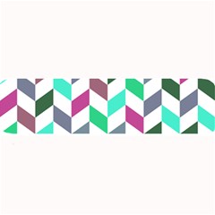 Zigzag Chevron Pattern Aqua Purple Large Bar Mats by snowwhitegirl