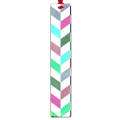 Zigzag Chevron Pattern Aqua Purple Large Book Marks by snowwhitegirl