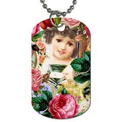 Little Girl Victorian Collage Dog Tag (one Side) by snowwhitegirl