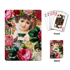 Little Girl Victorian Collage Playing Card by snowwhitegirl