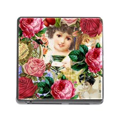 Little Girl Victorian Collage Memory Card Reader (square 5 Slot) by snowwhitegirl