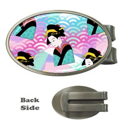 Japanese Abstract Money Clips (oval)  by snowwhitegirl