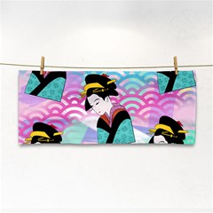 Japanese Abstract Hand Towel by snowwhitegirl