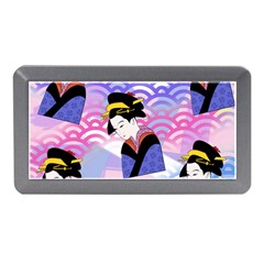 Japanese Abstract Blue Memory Card Reader (mini) by snowwhitegirl