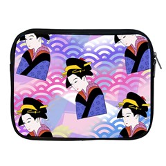 Japanese Abstract Blue Apple Ipad 2/3/4 Zipper Cases by snowwhitegirl