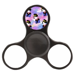 Japanese Abstract Blue Finger Spinner