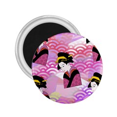 Japanese Abstract Pink 2 25  Magnets by snowwhitegirl