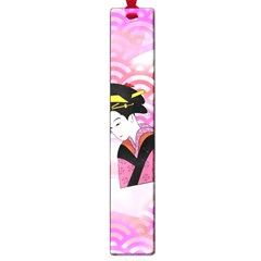 Japanese Abstract Pink Large Book Marks by snowwhitegirl