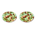 Fruit Blossom Cufflinks (Oval) Front(Pair)