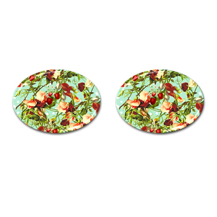 Fruit Blossom Cufflinks (Oval)