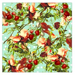 Fruit Blossom Large Satin Scarf (square) by snowwhitegirl