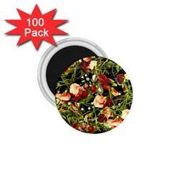 Fruit Blossom Black 1 75  Magnets (100 Pack)  by snowwhitegirl