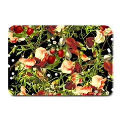 Fruit Blossom Black Plate Mats by snowwhitegirl