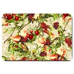 Fruit Blossom Beige Large Doormat  by snowwhitegirl