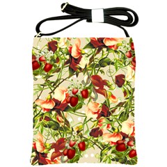 Fruit Blossom Beige Shoulder Sling Bag by snowwhitegirl