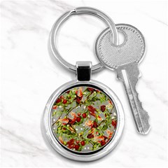 Fruit Blossom Gray Key Chains (round)  by snowwhitegirl