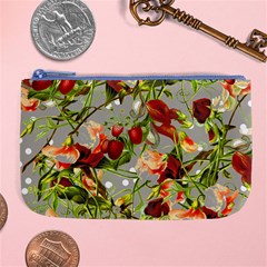 Fruit Blossom Gray Large Coin Purse by snowwhitegirl