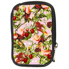 Fruit Blossom Pink Compact Camera Leather Case by snowwhitegirl