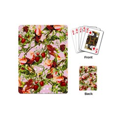 Fruit Blossom Pink Playing Cards (mini)  by snowwhitegirl