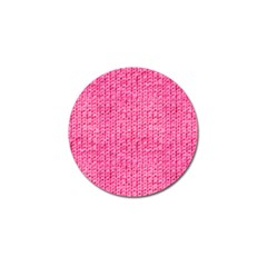 Knitted Wool Bright Pink Golf Ball Marker