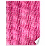 Knitted Wool Bright Pink Canvas 36  x 48   35.26 x46.15  Canvas - 1