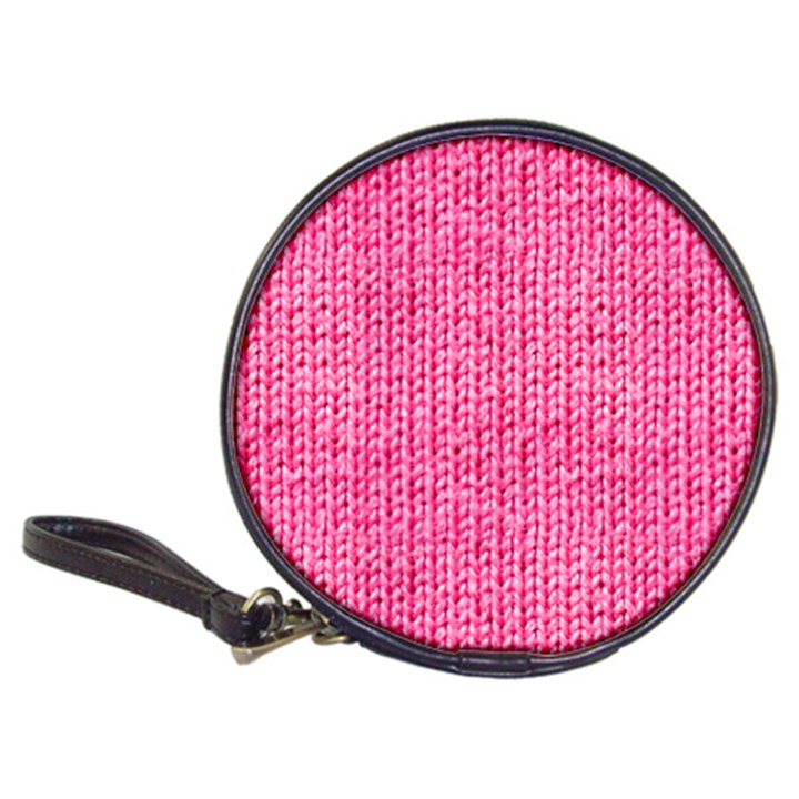 Knitted Wool Bright Pink Classic 20-CD Wallets