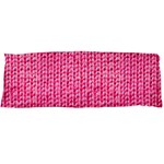 Knitted Wool Bright Pink Body Pillow Case Dakimakura (Two Sides) Front