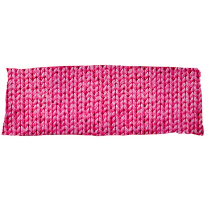 Knitted Wool Bright Pink Body Pillow Case Dakimakura (Two Sides)