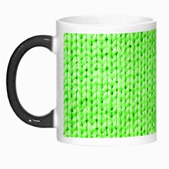 Knitted Wool Neon Green Morph Mugs by snowwhitegirl