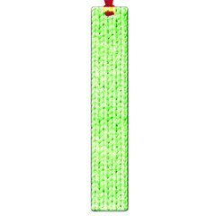 Knitted Wool Neon Green Large Book Marks by snowwhitegirl