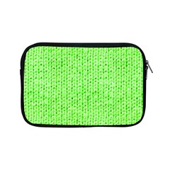 Knitted Wool Neon Green Apple Ipad Mini Zipper Cases by snowwhitegirl