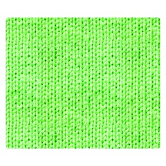 Knitted Wool Neon Green Double Sided Flano Blanket (small)  by snowwhitegirl