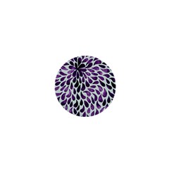 Purple Abstract Swirl Drops 1  Mini Buttons by snowwhitegirl