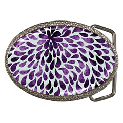 Purple Abstract Swirl Drops Belt Buckles by snowwhitegirl