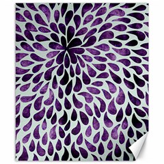 Purple Abstract Swirl Drops Canvas 8  X 10  by snowwhitegirl