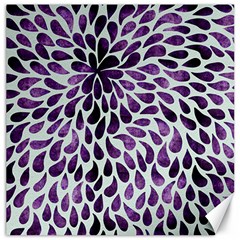 Purple Abstract Swirl Drops Canvas 12  X 12   by snowwhitegirl