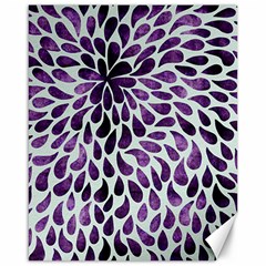 Purple Abstract Swirl Drops Canvas 16  X 20   by snowwhitegirl