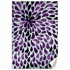 Purple Abstract Swirl Drops Canvas 20  X 30   by snowwhitegirl