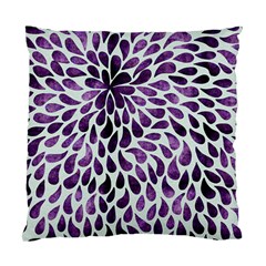 Purple Abstract Swirl Drops Standard Cushion Case (two Sides) by snowwhitegirl