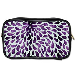 Purple Abstract Swirl Drops Toiletries Bag (one Side) by snowwhitegirl