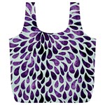 Purple Abstract Swirl Drops Full Print Recycle Bag (XL) Front