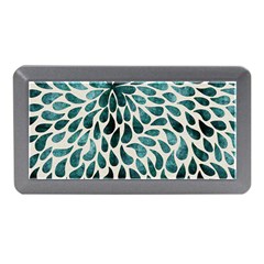 Teal Abstract Swirl Drops Memory Card Reader (Mini)