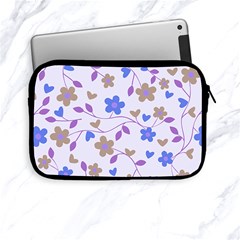 Blue Vintage Flowers Apple Ipad Mini Zipper Cases by snowwhitegirl