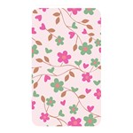 Pink Vintage Flowers Memory Card Reader (Rectangular) Front