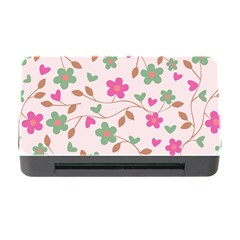 Pink Vintage Flowers Memory Card Reader With Cf by snowwhitegirl